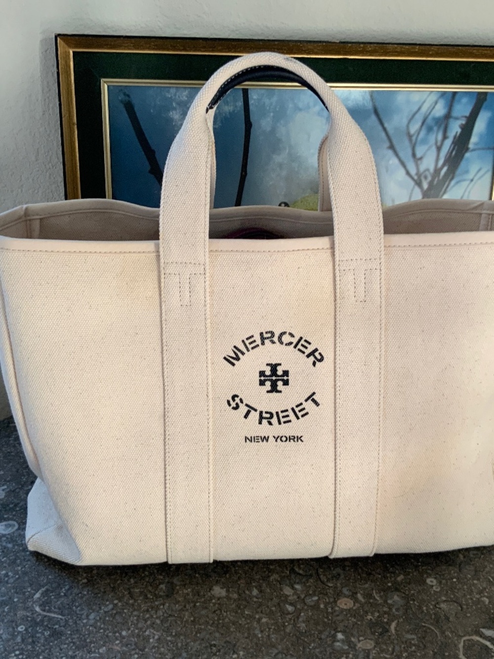 Large Tory Burch Canvas Tote